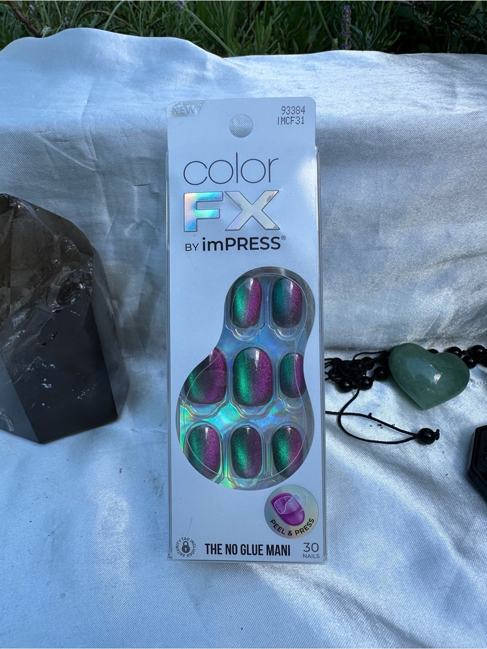 imPRESS Color FX Iridescent Green & Purple Press-On Nails